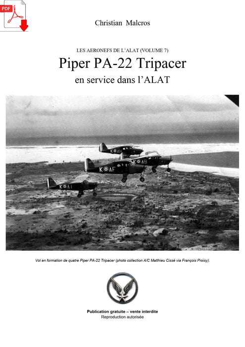 Malcros, Christian - Piper PA-22 Tripacer  en service dans l’ALAT (ebook)