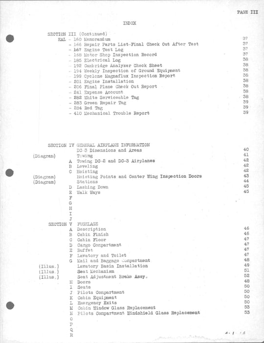 Eastern Airlines - DC-3 Maintenance Manual (1939) (ebook)