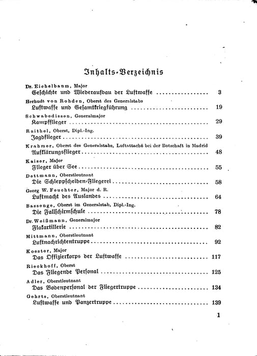 Eichelbaum, Das buch von der Luftwaffe (1937) (Original printed edition)