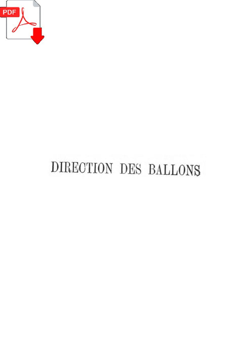 Huard, Charles-Lucien - La Direction des Ballons 1893 (ebook)