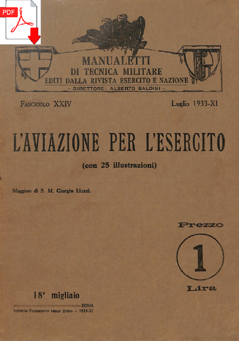 Liuzzi, Giorgio - L'aviazione per l'Esercito (Luglio 1933)