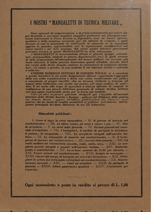 Liuzzi, Giorgio – Luftfahrt für die Armee (1933)