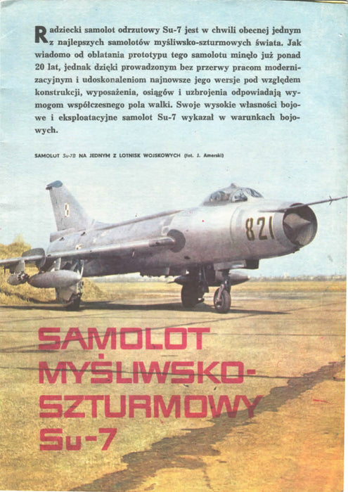 Samolot Mysliwsko-szturmowy Su-7 - Avión de combate Sukhoi SU-7 (1978) (ebook) es