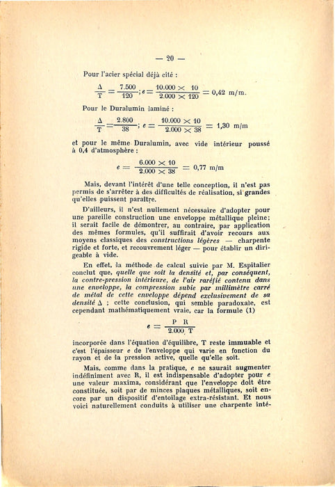 Garuffa, Egidio - Le Dirigeable à raréfaction (1921)