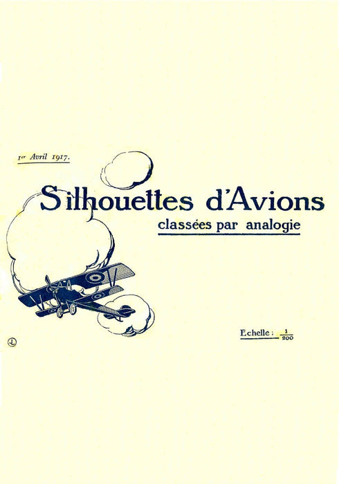 Silhouettes d'avions classées par analogie (1917) - Vliegtuig silhouetten gesorteerd op analogie